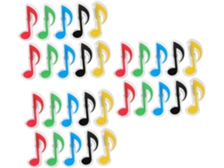 Conjunto de 3 alfinetes de plástico para partitura musical Ibasenice, 10 unidades x 3
