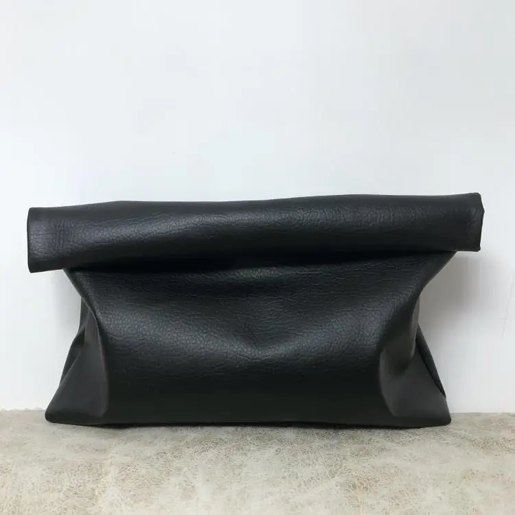 Bolsa De Mão Feminina Casual (preta), Em Couro Pu Macio, Ideal Para Ocasiões Formais.