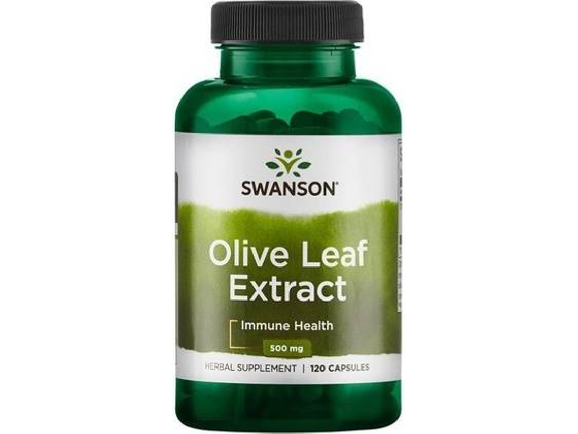 Suplemento Alimentar SWANSON Extrato De Folha De Oliveira De Ervas Superiores (120 cápsulas de 500mg)