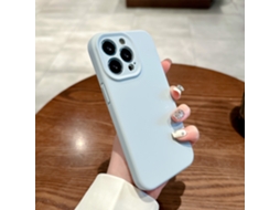 Capa Para Iphone (azul Claro (magnética), Apple 14 Pro Max), Silicone Líquido, Resistente A Quedas, Com Encaixe Magnético Magsafe.