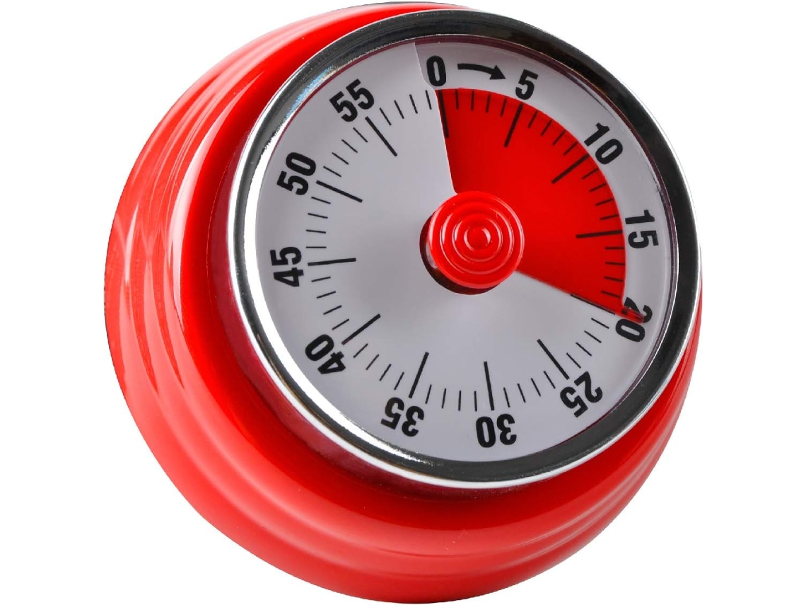 Lembrete De Temporizador Cozinha(vermelho) Com Rotação 360​​ Graus