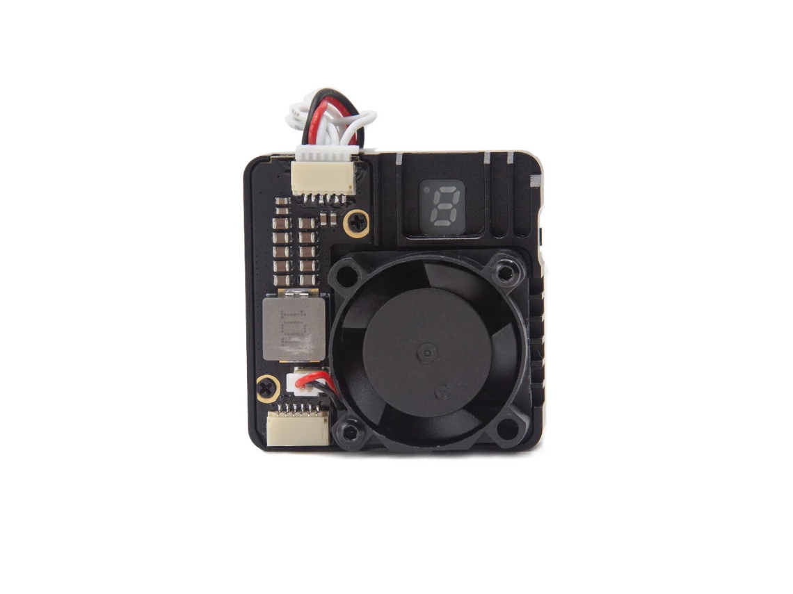 Pretoskyzone Vt5850 5.8ghz 5w Vtx 9~36v Transmissor Vídeo Fpv Protocolo Irc Conector Mmcx Caixa Cnc Ventoinha Refrigeração Drones Rc Fpv MDUG