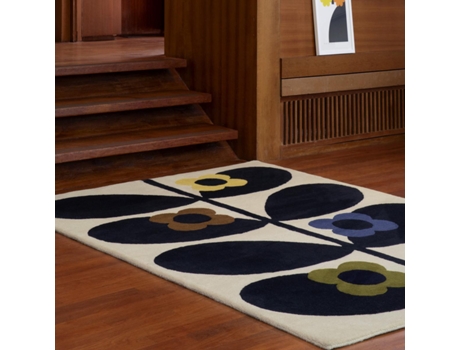 Tapete de Sala Wild Rose Preto 250X350 ORLA KIELY