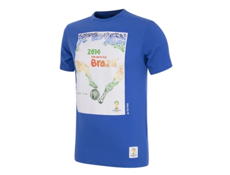 T-shirt Unissexo de Futebol COPA FOOTBALL (L - Algodão - Azul)