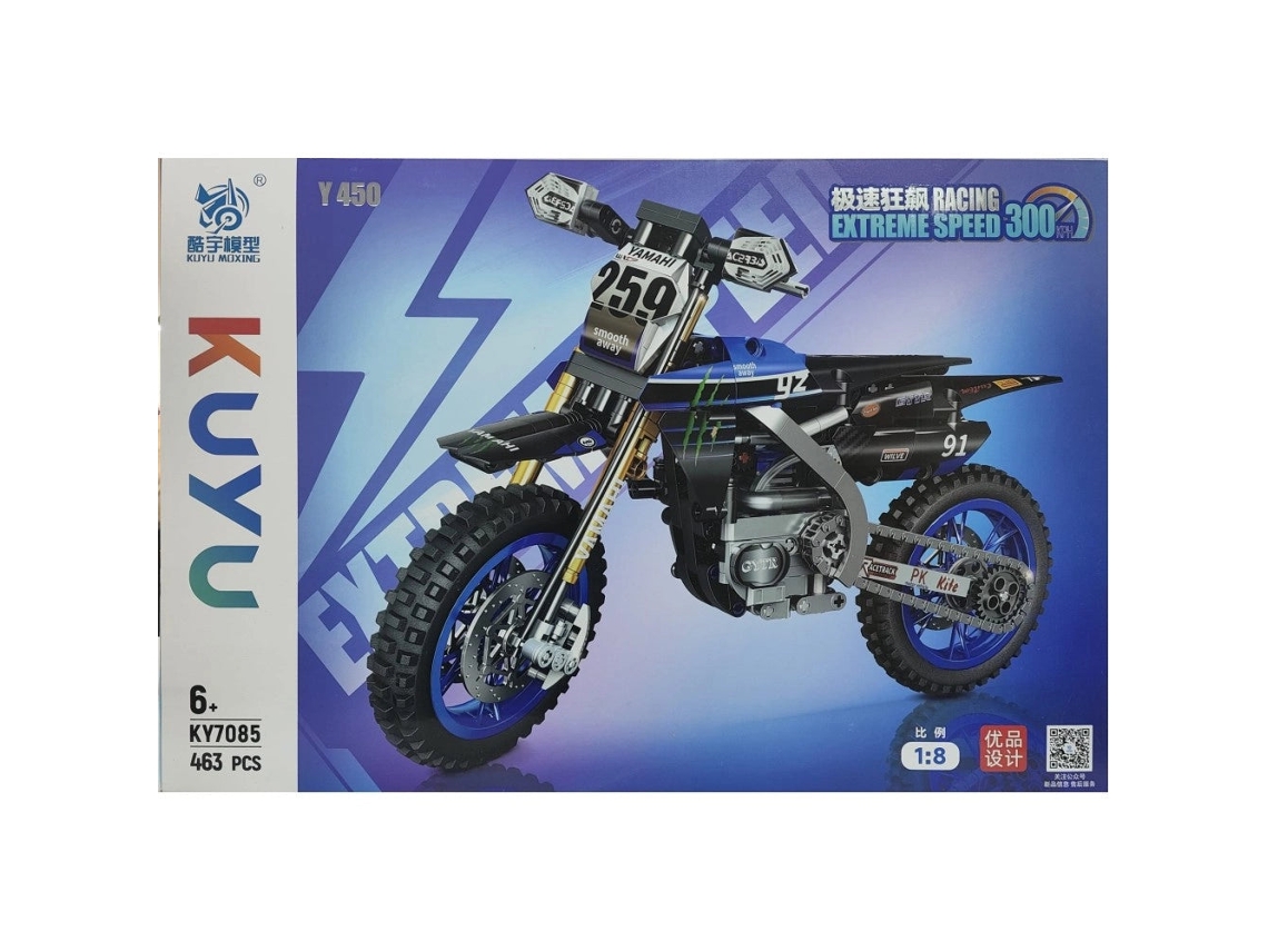 Maquete puzzle Moto Racing KY7085 (463 pcs) Novo