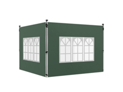 2 paredes laterais para tenda 3x3m, tecido Oxford, verde S/MARCA