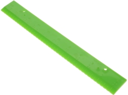 Regras escolares reutilizáveis em PVC verde com Braille para deficientes visuais, como ferramenta de aprendizagem online.