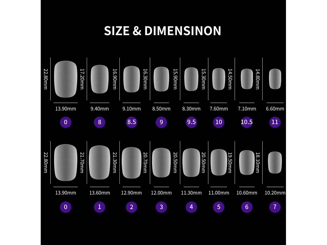 420pcs Uñas Falsas De Gel Suave Frosted Full Cover Para Extensiones De Uñas Y Arte De Uñas Herramienta