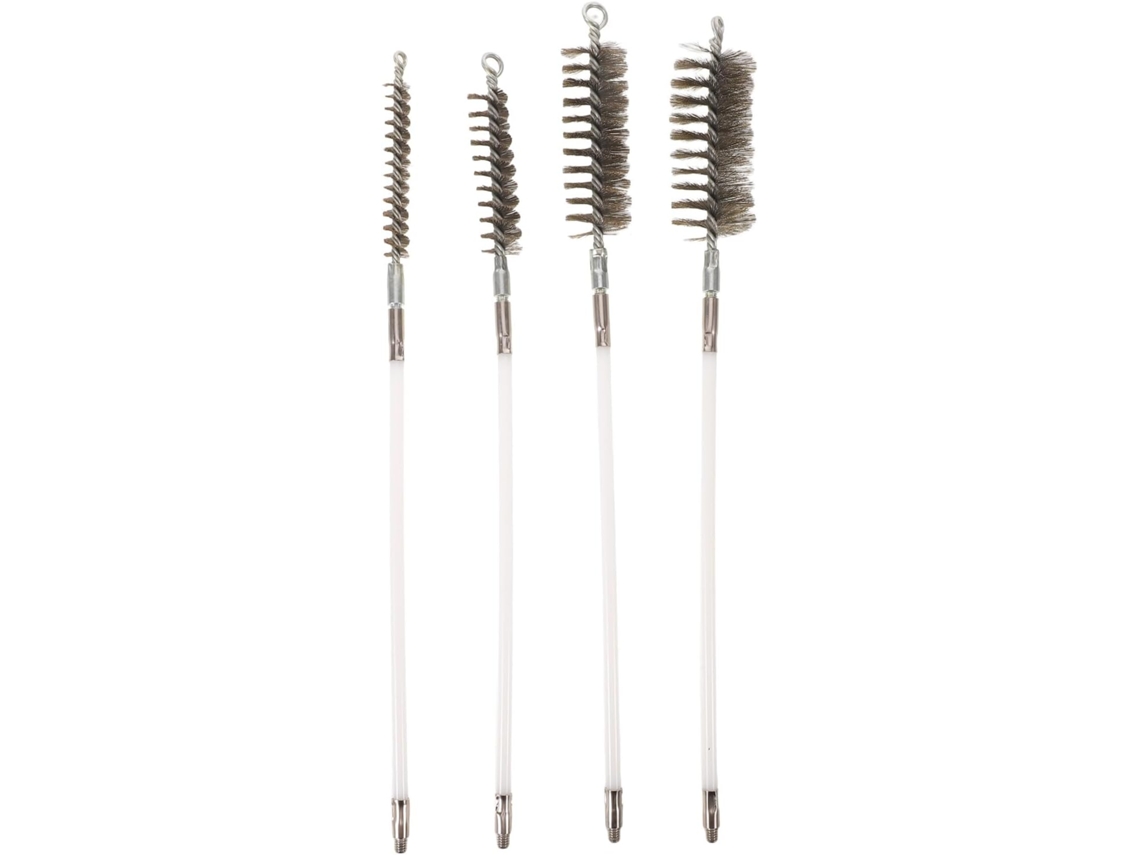 Escova Para Chaminé Com Haste Roscada 4 Unidades, Escova Extensível Para Limpeza De Tubos, Limpador Multiuso Para