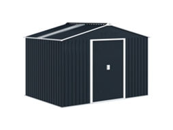 Abrigo de Jardim 4,9 M² S/MARCA com 2 Portas Deslizantes e Base Reforçada