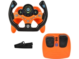 Volante Brinquedo EIFSON com Pedais de Freio e Acelerador com Luz e Som (laranja)