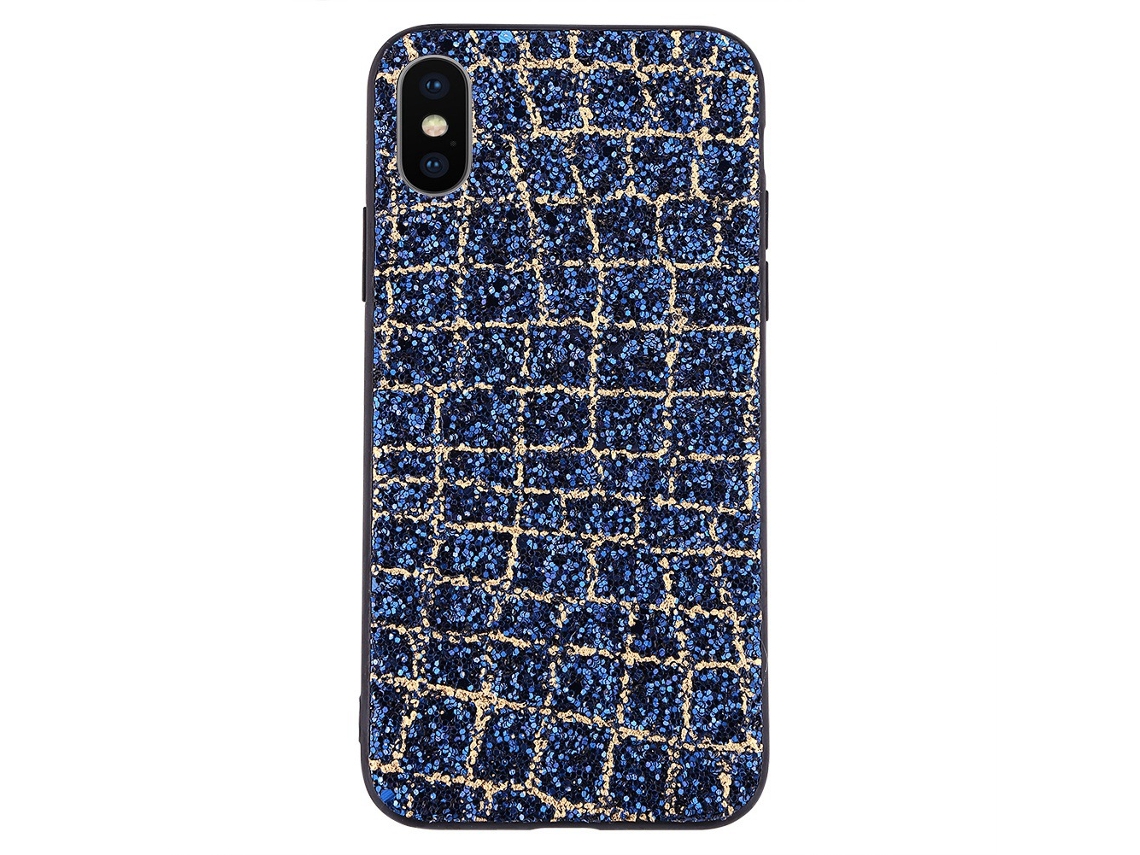Capa de Telefone EOOCOO (proteção Anti impacto Glitter Esbranquiçada)