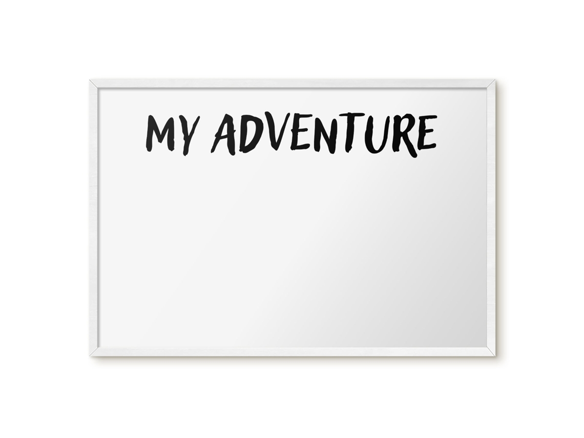Quadro magnético de parede Minha aventura para o quarto Espelharte (60x40 cm)