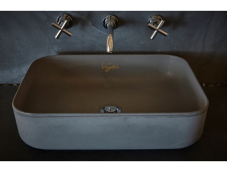 Lavatório Único em Concreto na Cor Antracite V23