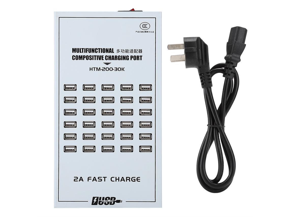 Adaptador Usb Rápido 2a Múltiplas Portas 30 Portas | EOOCOO