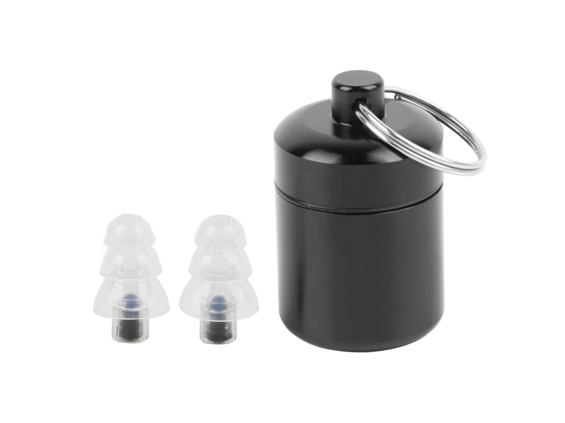 Fones De Ouvido De Silicone Líquido Para Música E Concertos Com Lata De Metal