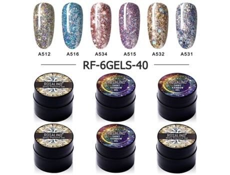 5ml Verniz De Unhas Nail Print Kit De Gel Polonês Platina Brilhante Rosalind