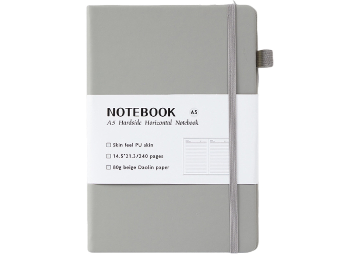 Caderno De Negócios A5, Caderno De Escritório, Diário, Bloco De Anotações Com Elástico