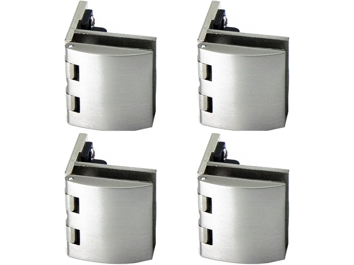 Conjunto De 4 Dobradiças Vidro Para Vitrine, Móveis, Ferragens,