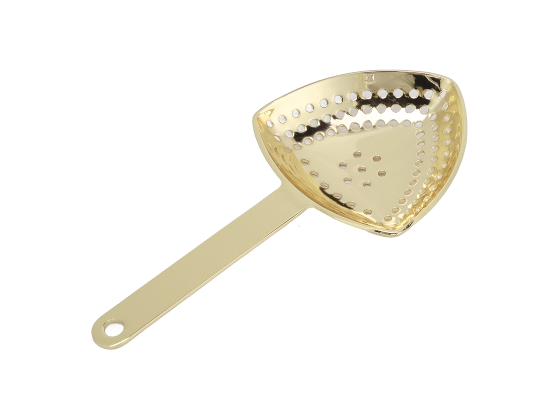 Eyf coador de Coquetel Triangular Anti roxidar Filtro Fino Aço Inoxidável Bar Home Ouro