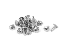 Parafusos Phillips escareados, aço inox 304, 1/4" 20x1/2", 20 peças