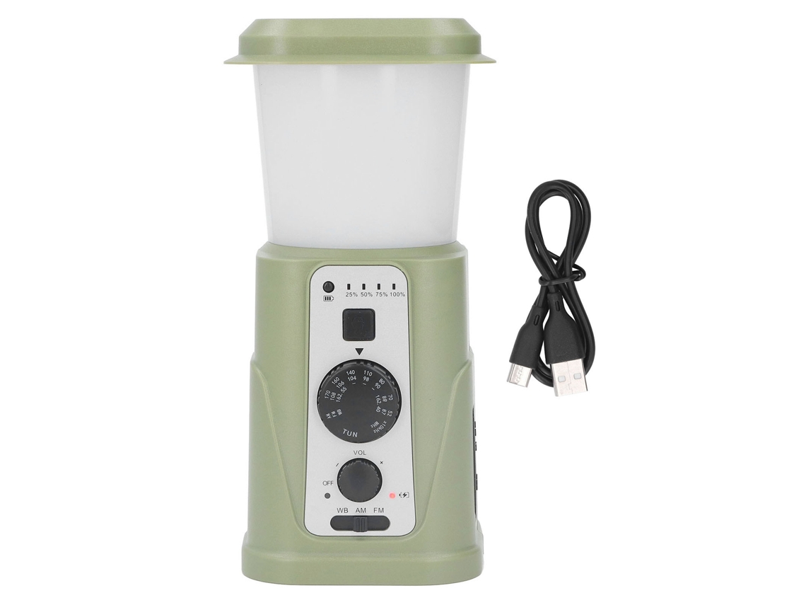 Mali lanterna de Acampamento Solar com Manivela Recarregável Ipx3 Bateria 5000mah Led Indicador