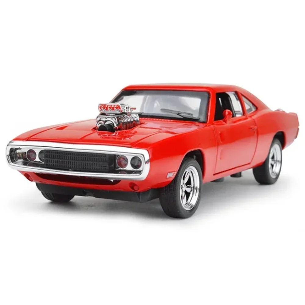 (vermelho) Escala 1/32 - Miniatura De Carro Challenger - Carro Esportivo Muscle