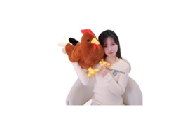 Pelúcia Realista de Galo e Galinha, Brinquedo Macio para Bebês Chocolate CHABERLU