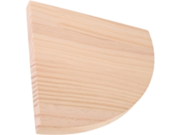Prateleira De Canto Triangular Parede Em Madeira Com Formato Leque, 8x8x0, 6cm