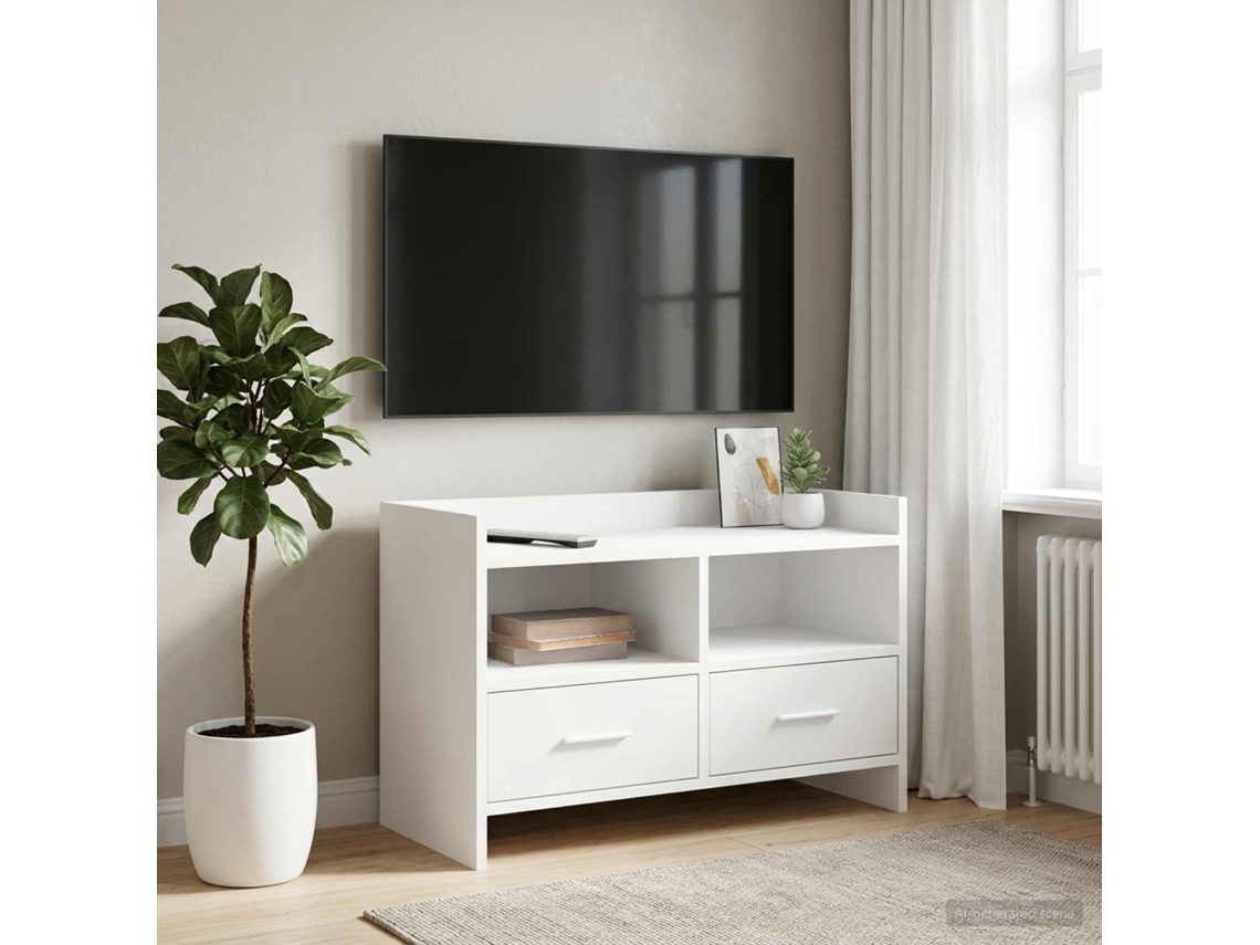 Vidaxl Gabinete Para Tv 71,5 X 33 X 47 Cm Branco Derivados De Madeira