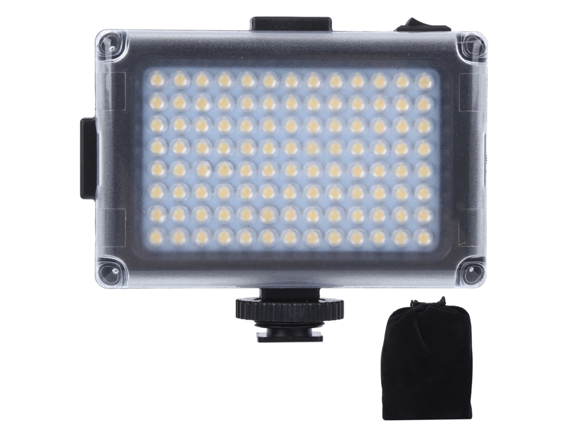 Lanterna LED recarregável L104 para câmeras SLR, gravação e fotografia, casamentos e celebrações.