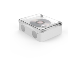 Aetheria reprodutor de Cd Retrô Multifuncional com Alto falantes Portáteis, Controle Remoto e Usb, Design de Madeira