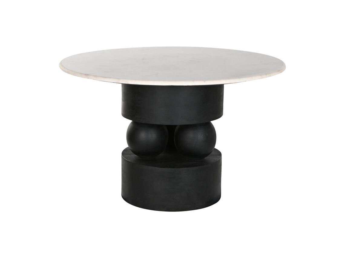 Mesa de Jantar Redonda com Puxador de Mármore ALEXANDRA HOUSE LIVING (120x120x76cm)