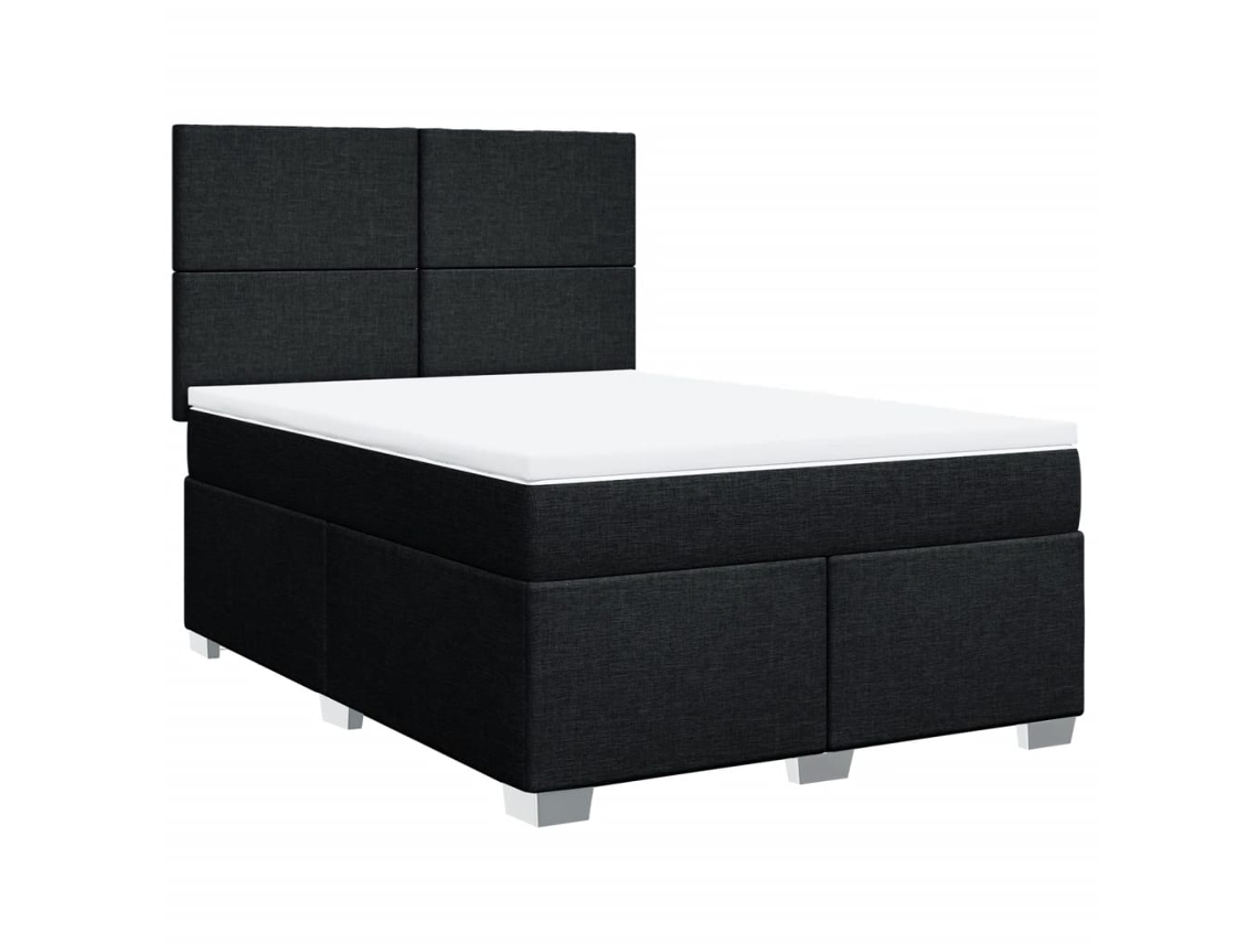 Box Spring Bed, Box Spring Beds Vidaxl Preto Tecido (160 X 200 Cm)