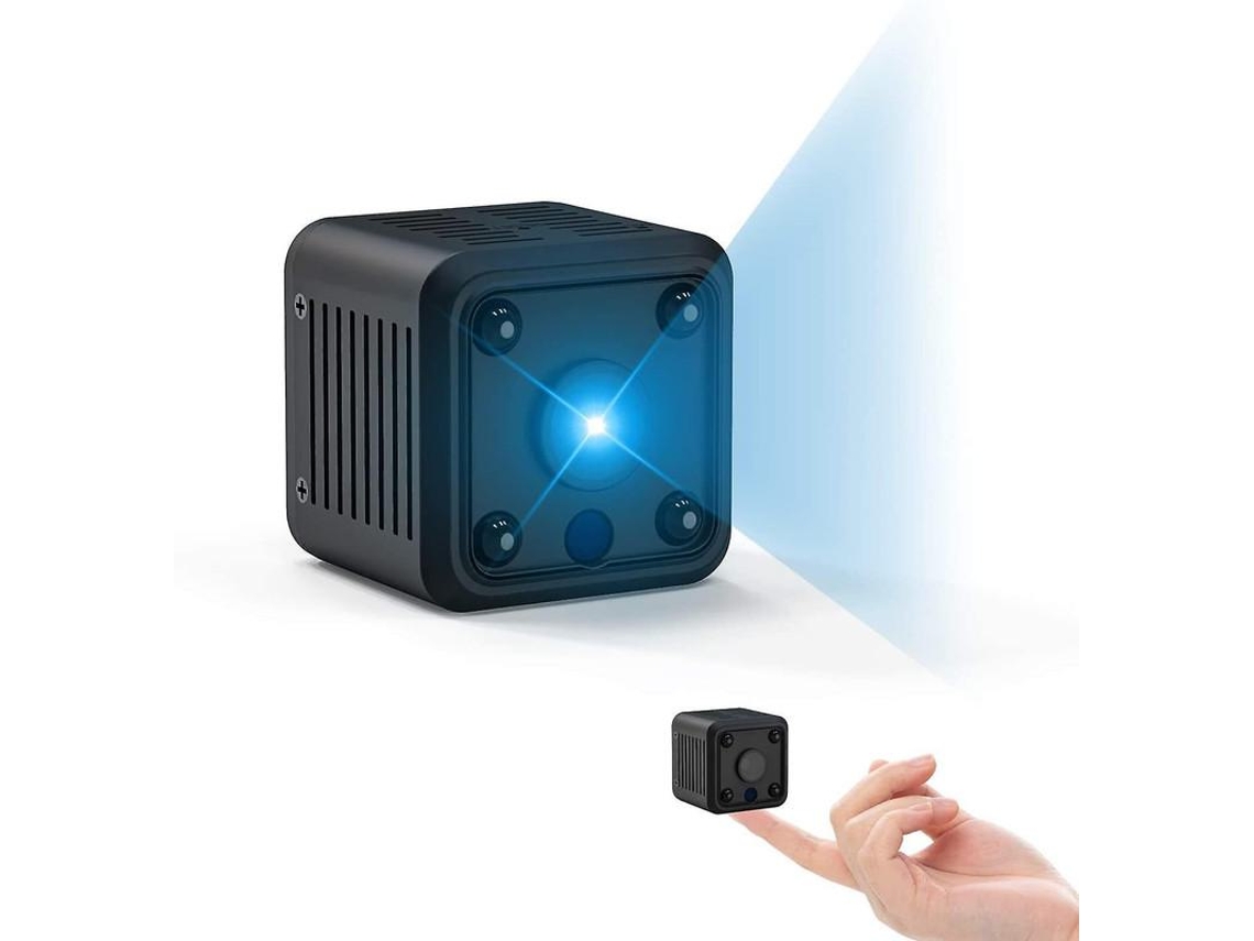 Câmera Espiã Wifi Micro Câmera Oculta 1080p Full Hd, Gravador De Vídeo E Visão Noturna Para Casa E Escritório Yizhood (preto)
