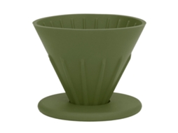 Filtro De Café De Silicona Reutilizable, Dripper Cono Para Viajes, Caminatas, Camping, Hogar Y Oficina, Verde