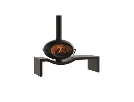 Fogão a Lenha de Ferro Fundido Antracite 7Kw P648124 INVICTA