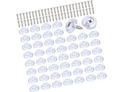 150 Pés Antiderrapantes Para Tábua De Corte, Pés De Borracha Para Móveis Com Parafusos, Fáceis De Usar, Transparentes