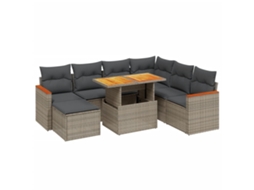 Garden Sofa Set, Garden Sofa Sets Vidaxl Cinzeto Rattan / Vime (n/a)