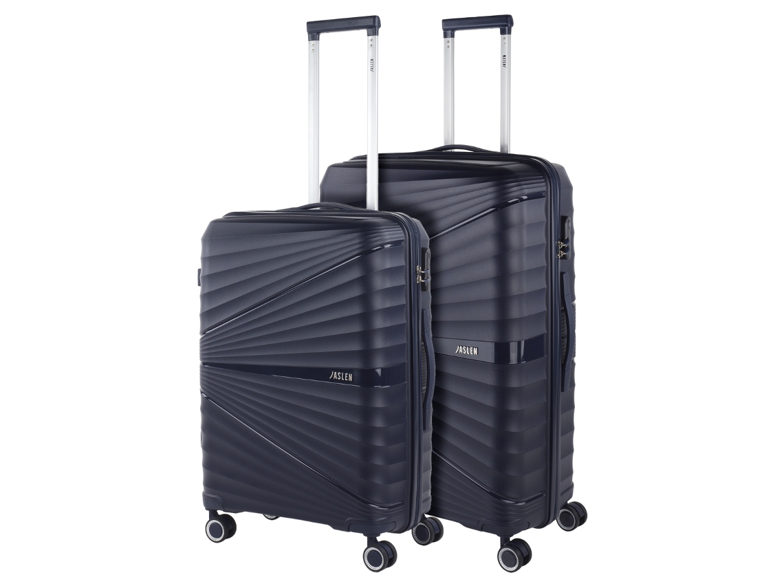 Conjunto de mala rígida Pp cinza escuro JASLEN Bremen (50X76x28 Cm - 90L)