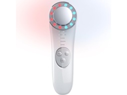 Microcorrente Com Rolo Facial Para Cuidados Com A Pele - Branco
