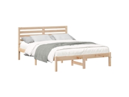 Estrutura da Cama com Cabeceira Castanho 120 X 190 Cm MAISON EXCLUSIVE