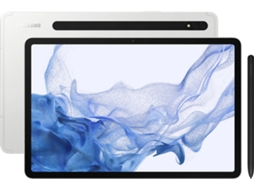 Tablet SAMSUNG Tab S8 (11'' - 128 GB - 8 GB RAM - Wi-Fi - Prateado)
