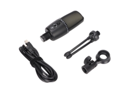 Microfone USB Mali condensador cardioide com tripé para gravação e jogos
