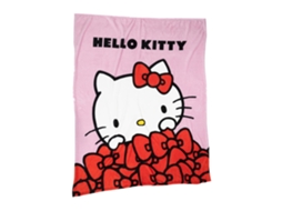 Manta De Flanela Hello Kitty Com Laços, 160 X 130 Cm 86850
