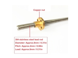 Laxiscreed T8 Lead Screw Para Impressoras 3d E Cnc, Resistente, Fiável E Fácil De Instalar