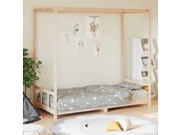 Vidaxl Estrutura De Cama Infantil 90x190 Cm Madeira De Pinho Maciça