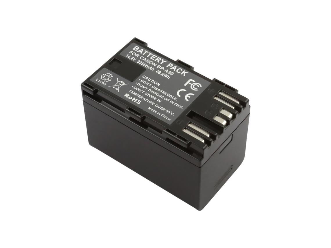 Bateria Li-ion 14,4v Para Câmera Compatível Canon Bp-a30 3,35a 48,2w