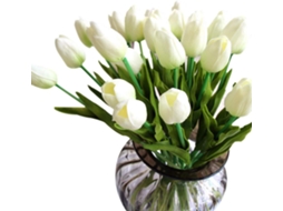 Tulipas Artificiais, Conjunto de 10 Unidades, para Decoração de Casamento BRILVIBERA