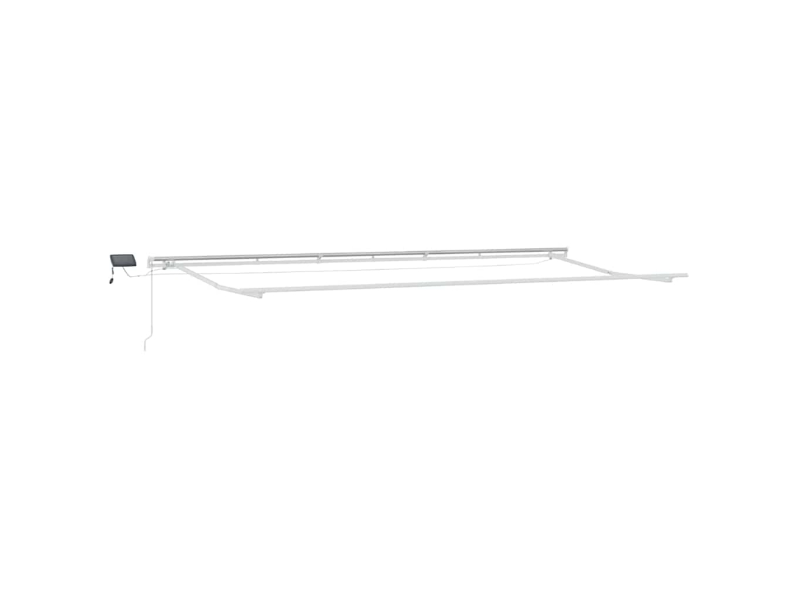 Conjunto 1 Estrutura De Toldo Vidaxl Branco Alumínio (600 × 350 Cm)